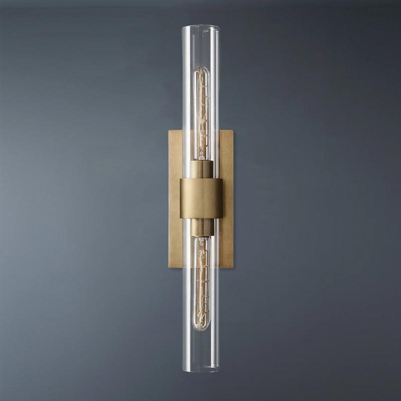 Ravelle Double Head Tube Wall Sconce