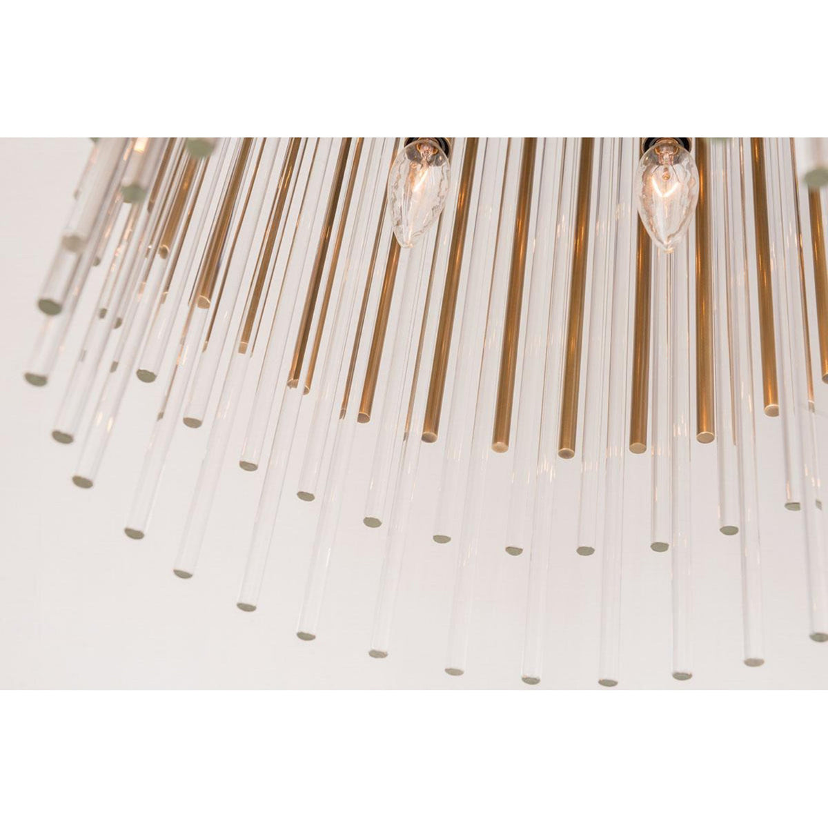 Wallis 10-Light Chandelier in Aged Brass 20.75L x 20.75W x 30.75H