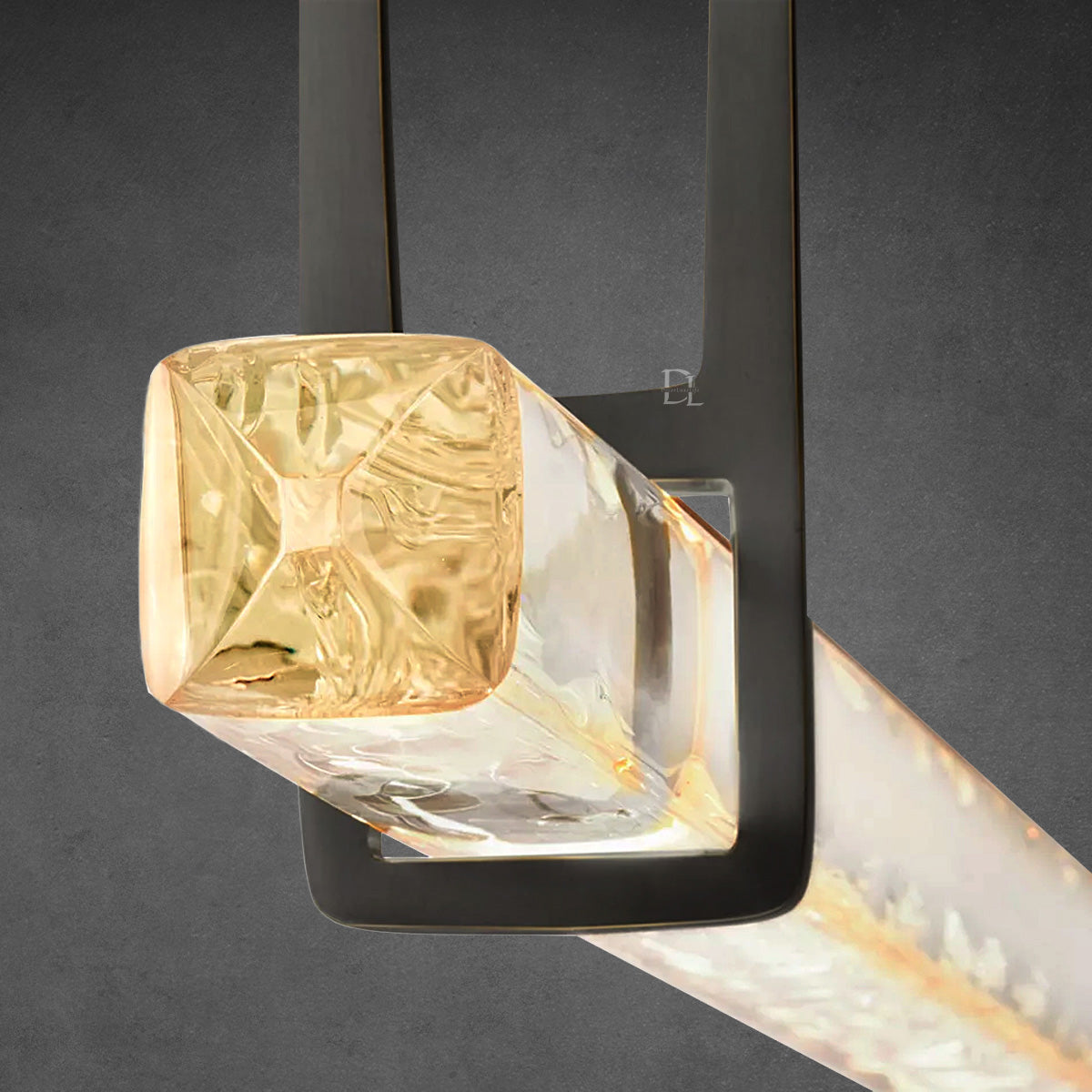 Aerie Crystal Single Bar Linear Chandelier 60"