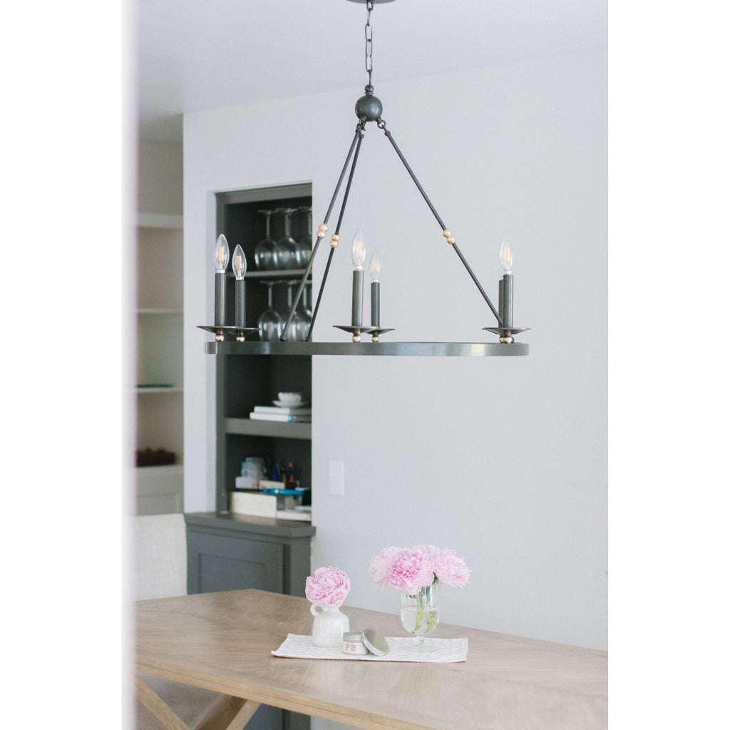 Allendale 6-Light Chandelier in Aged Old Bronze 35.75L x 35.75W x 29.75H