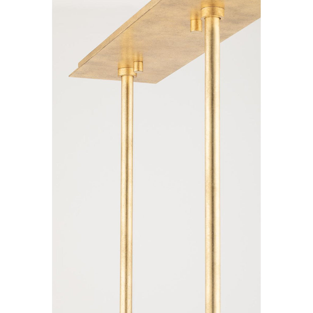 Reeve 8-Light Chandelier in Vintage Gold Leaf 37.5L x 37.5W x 18H