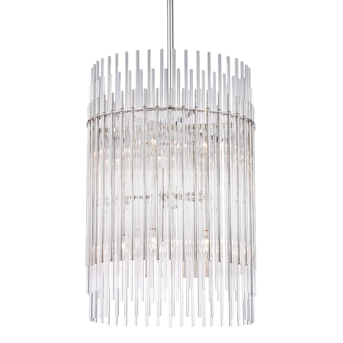Wallis 10-Light Chandelier in Polished Nickel 20.75L x 20.75W x 30.75H