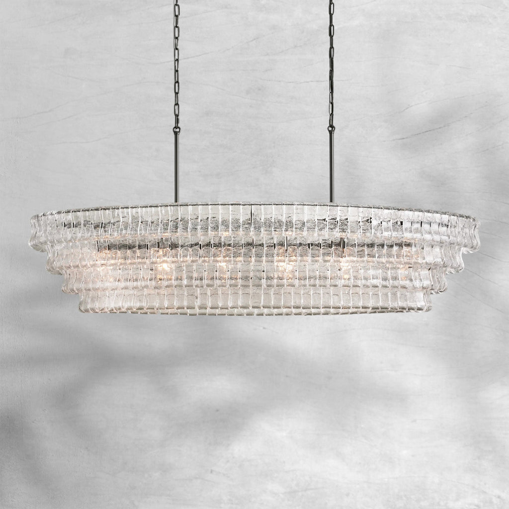 Gelida Oval Chandelier 54"W/65"W