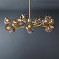 Boule De Crystal Ball Smoky Glass Round Chandelier 36"