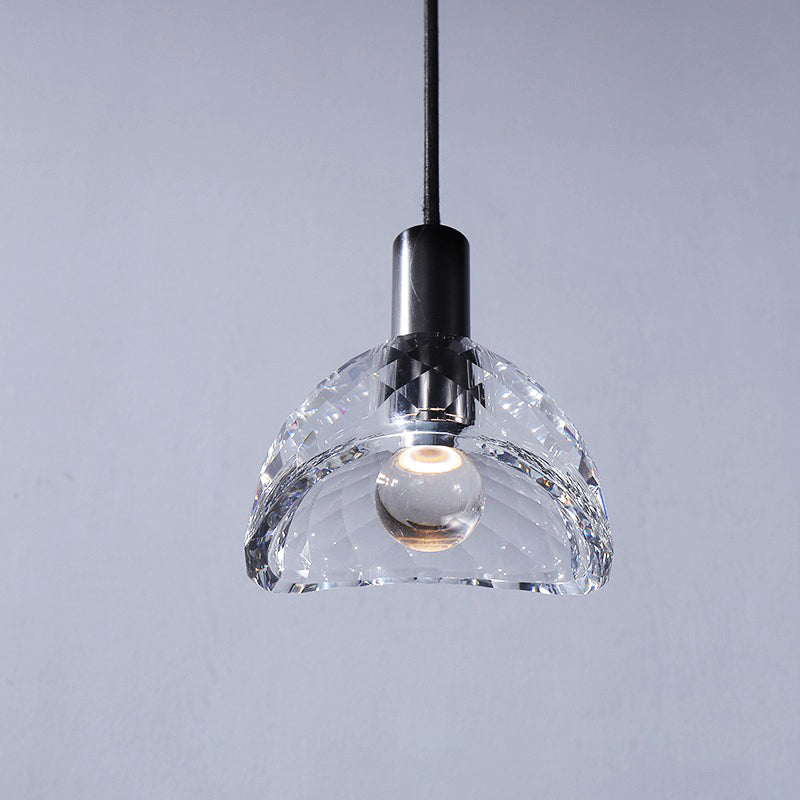 Dining Room Crystal Pendant Light Black
