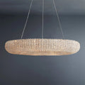Round Halo Chandelier With Clear Crystal 32"/41"/59"