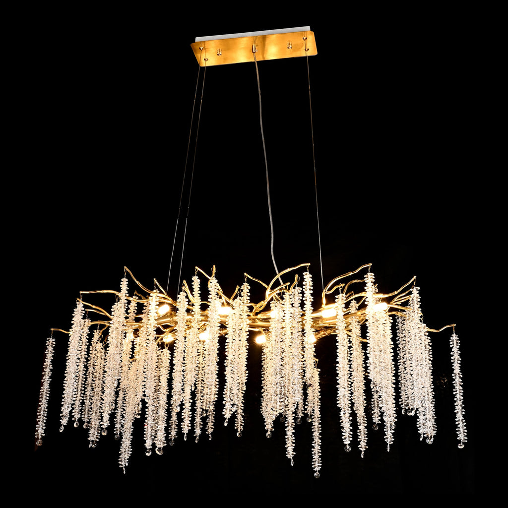 Branching Crystal Chandelier