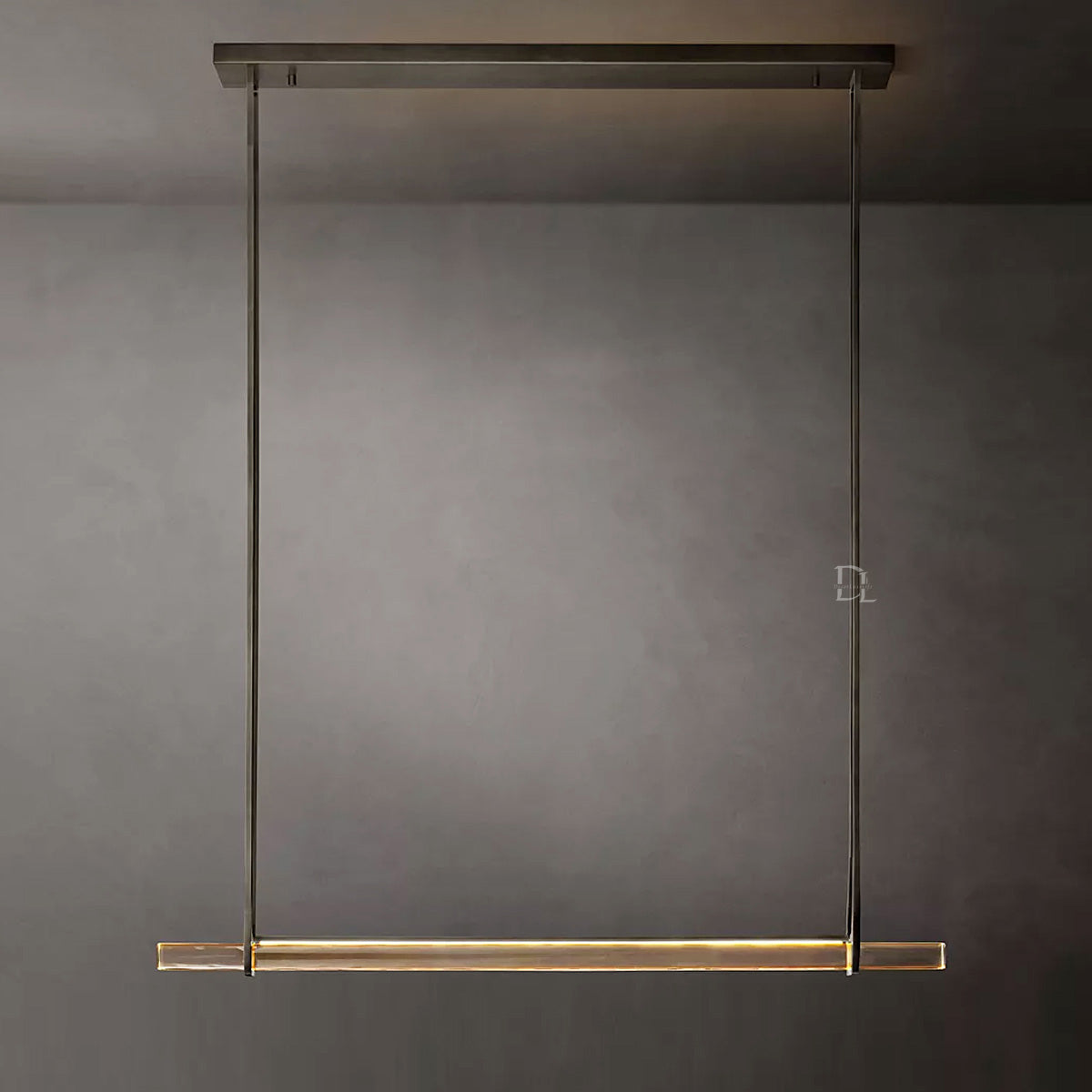 Aerie Crystal Single Bar Linear Chandelier 60"