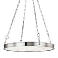 Kirby 1-Light Chandelier in Polished Nickel 30L x 30W x 3.5H