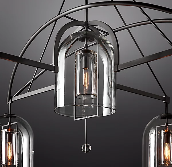 Fulcrum Round Chandelier 73" For Living Room