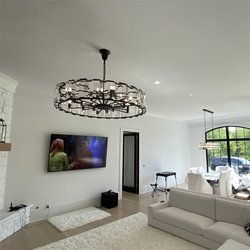 Harlow Crystal Round Chandelier 60"