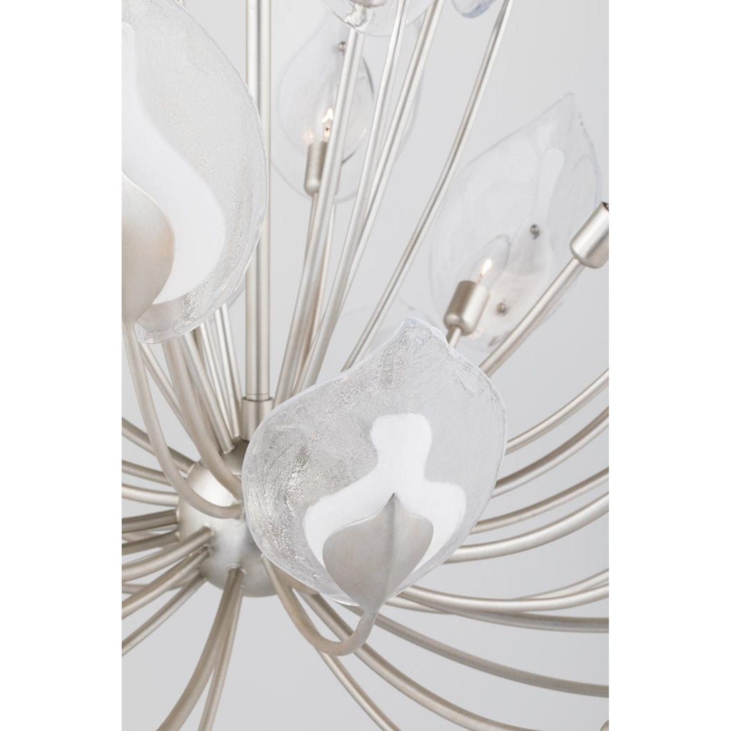 Blossom 24-Light Chandelier in Gold Leaf 55L x 55W x 37H