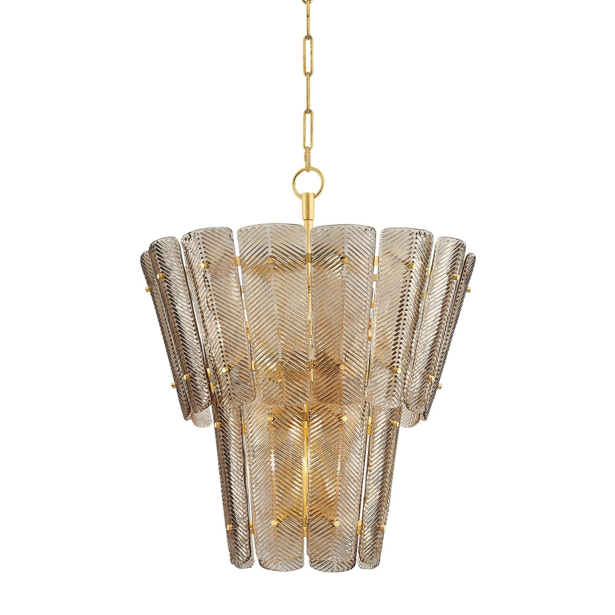 Cassian 10-Light Chandelier in Vintage Gold Leaf 28.75L x 28.75W x 34.25H
