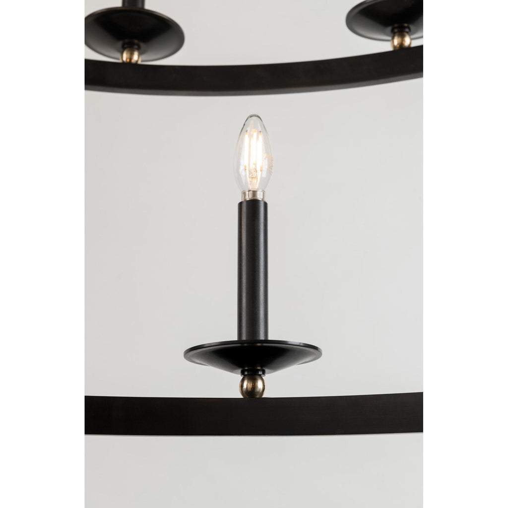 Allendale 28-Light Chandelier in Polished Nickel 58L x 58W x 40.75H