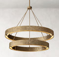 Vouvray 2-tier Round Brass Chandelier D48"