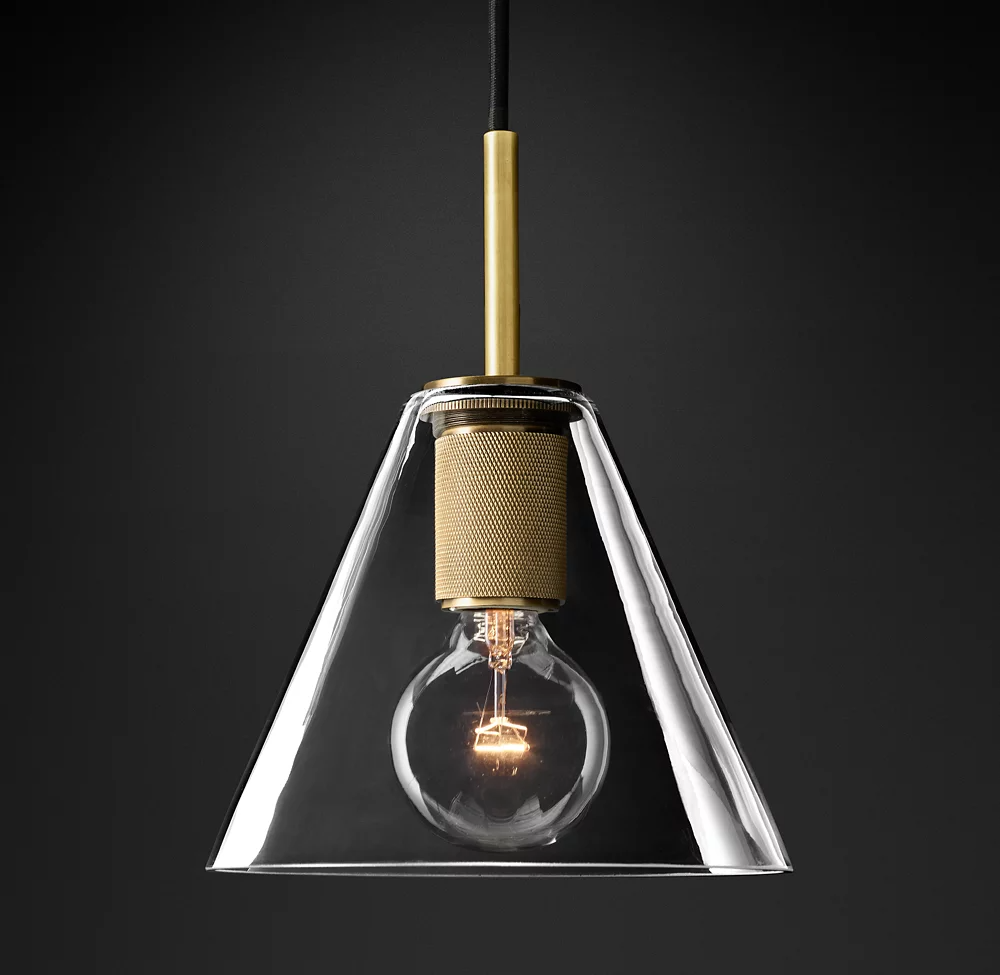 Utilitaire Shade Glass Pendant Light