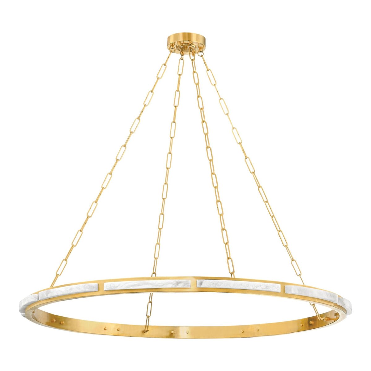 Wingate 1-Light Chandelier in Aged Brass 48L x 48W x 2H