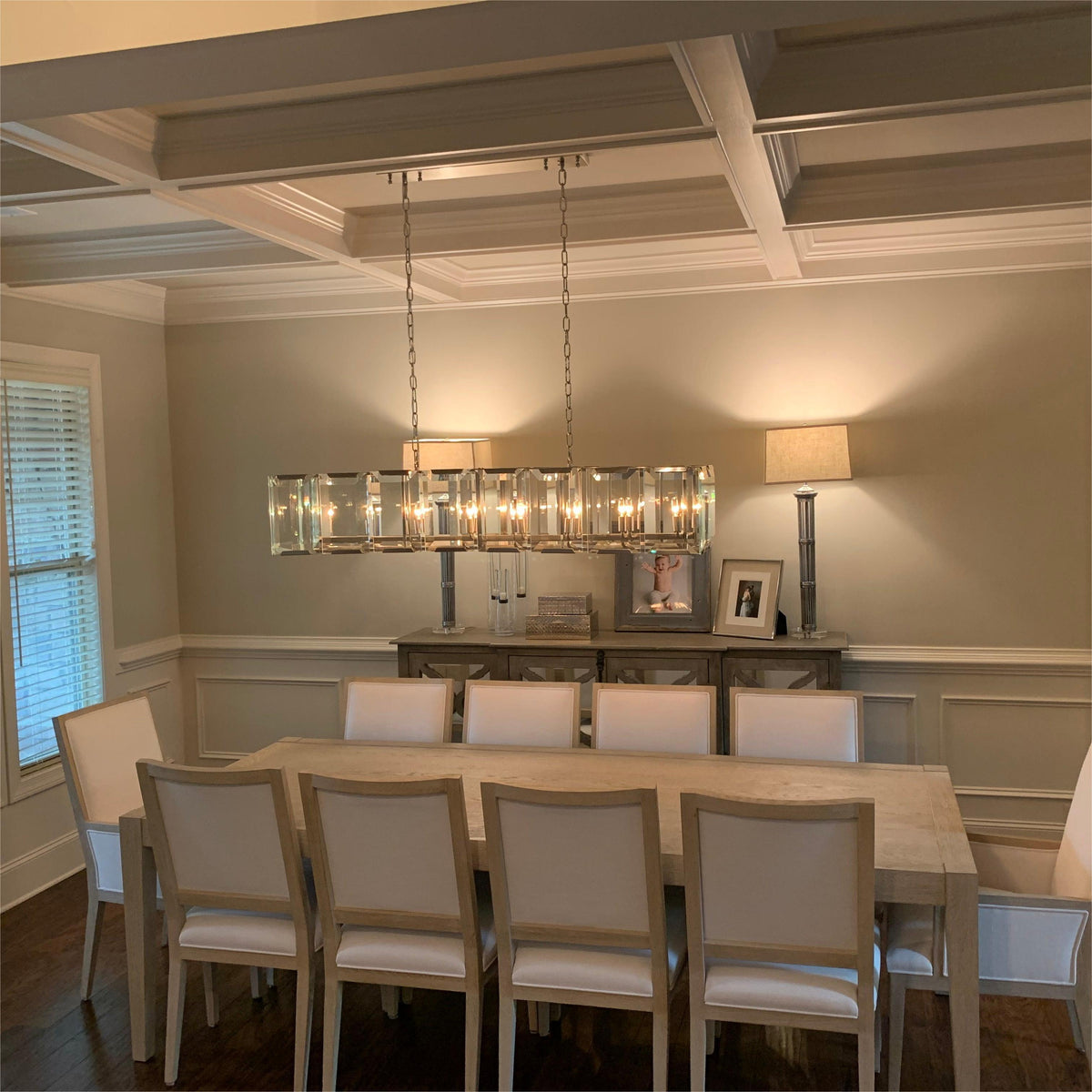 Harlow Crystal Rectangular Chandelier 54"/62"/74"