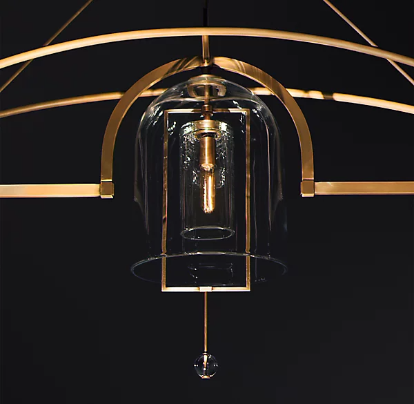 Fulcrum Round Chandelier 85" For Living Room