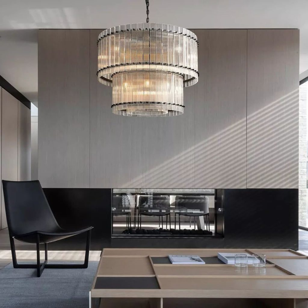 Modern San Marcol Cake Round Luxury Chandelier 37"