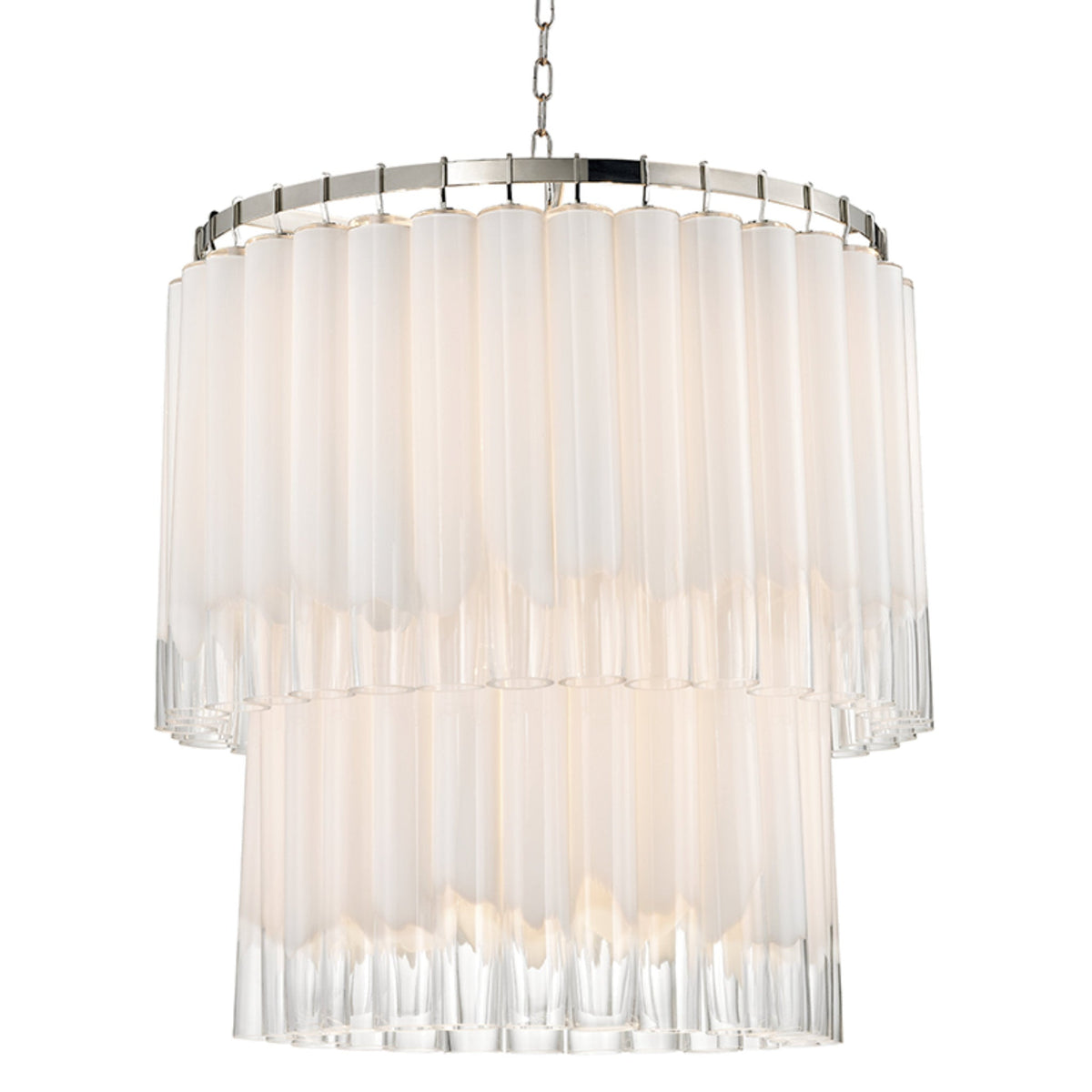 Tyrell 13-Light Chandelier in Polished Nickel 31L x 31W x 36.5H