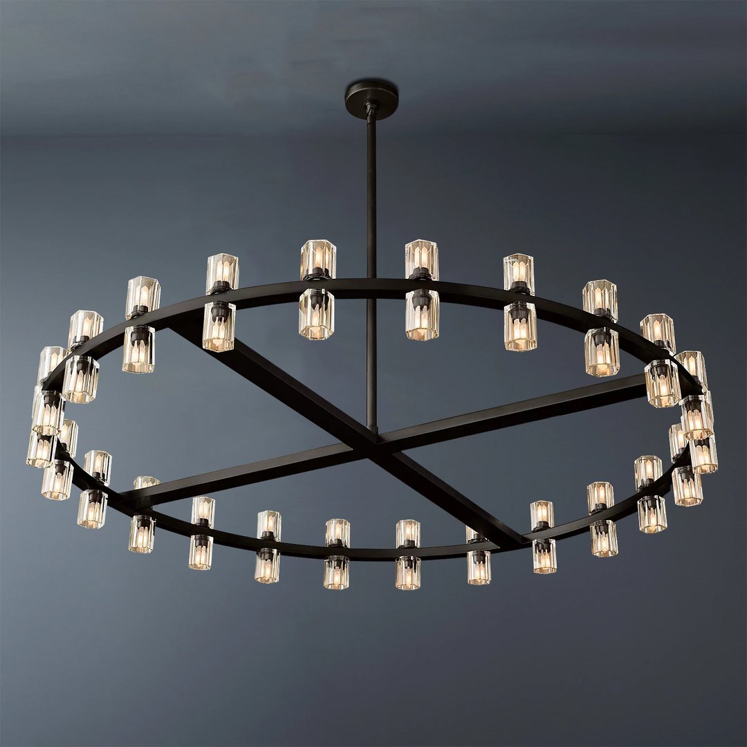 Arcachon Wine Cup Led Round Chandelier 48"