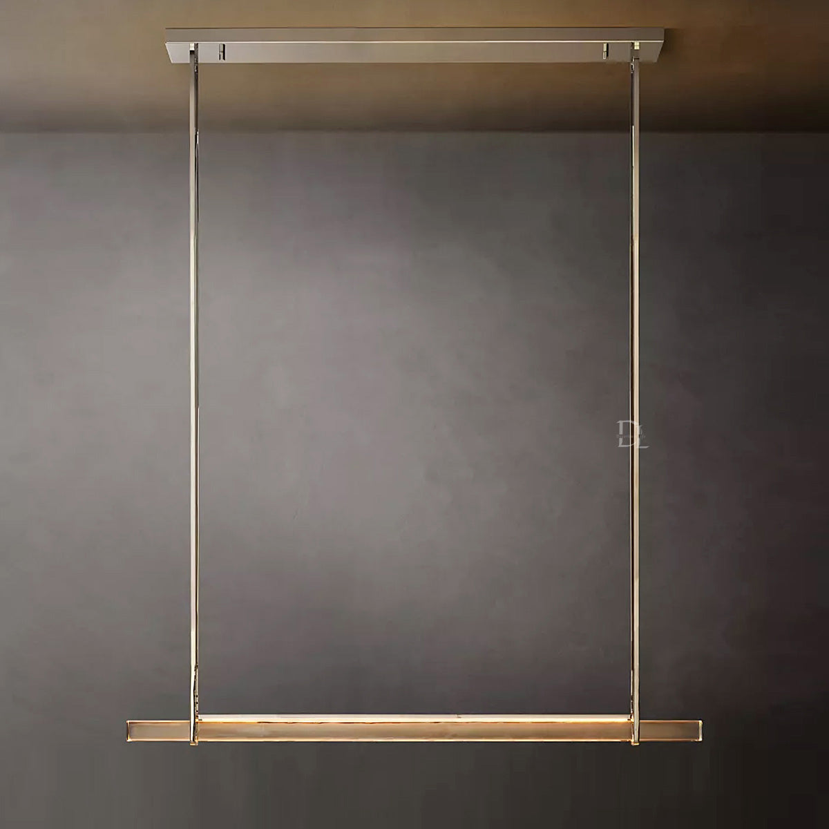 Aerie Crystal Single Bar Linear Chandelier 60"