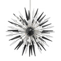 Sparta 12-Light Chandelier in Polished Nickel 32L x 32W x 32H