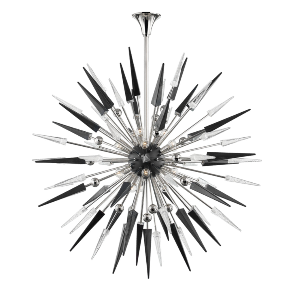 Sparta 18-Light Chandelier in Polished Nickel 48L x 48W x 48H