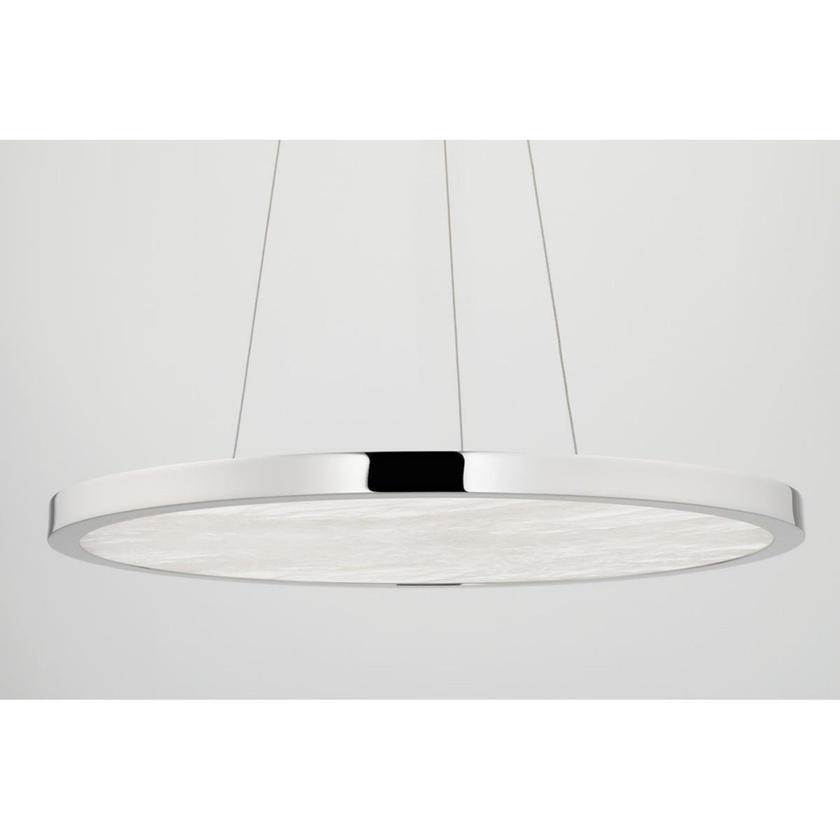 Eastport 1-Light Chandelier in Aged Brass 36L x 36W x 1.75H