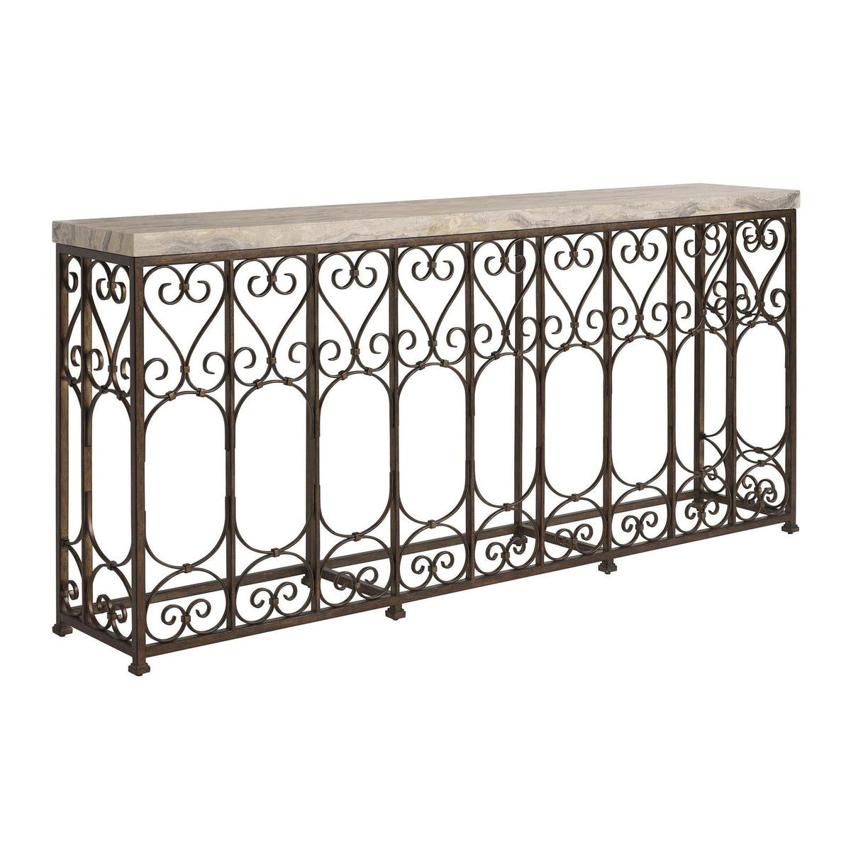 Barclay Butera Montecito Fletcher Metal Console Table