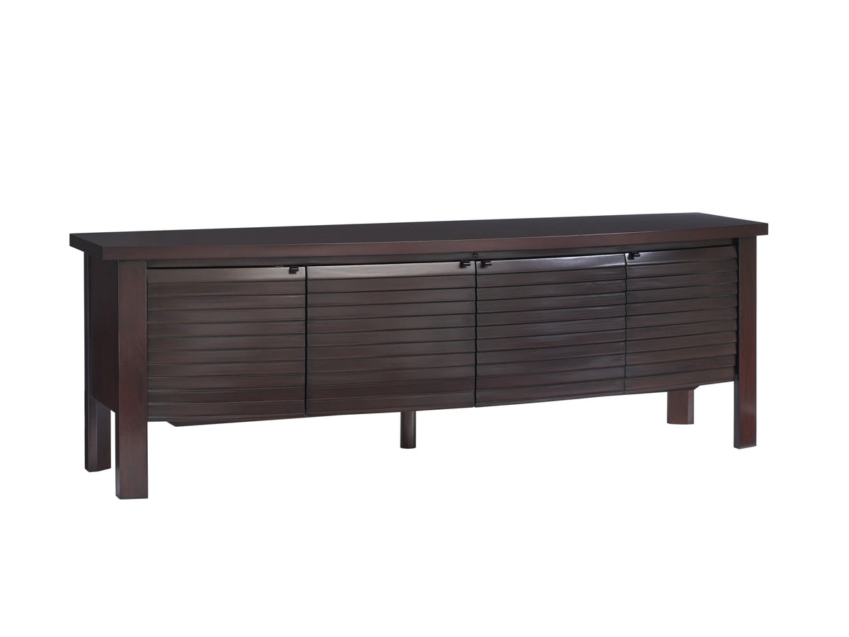 Sligh Studio Designs Lumina Media Console With Four Adjustable Shelves