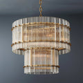 San  Modern 2-Tier Round Chandelier 22" For Living Room