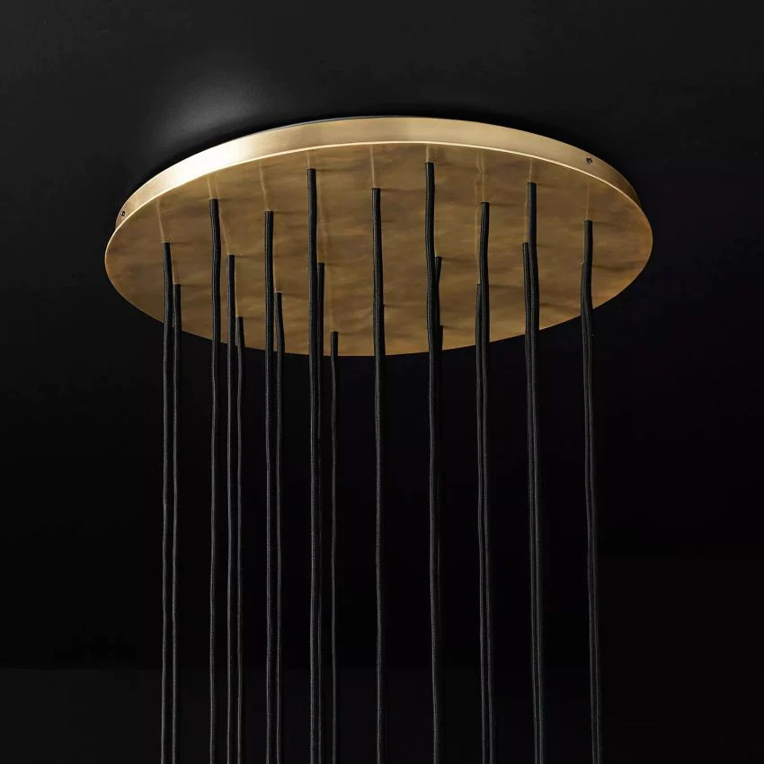 Boule De  Crystal Round Cluster Chandelier D 24"