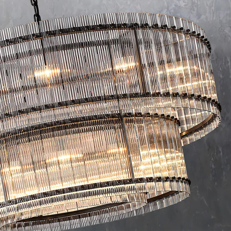 Hen Cbcro Modern  2-Tier Luxury Round Chandelier 60"