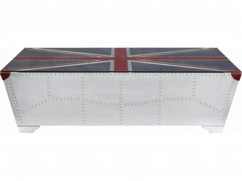 Brancaster Coffee Table Aluminum with Union Jack Top
