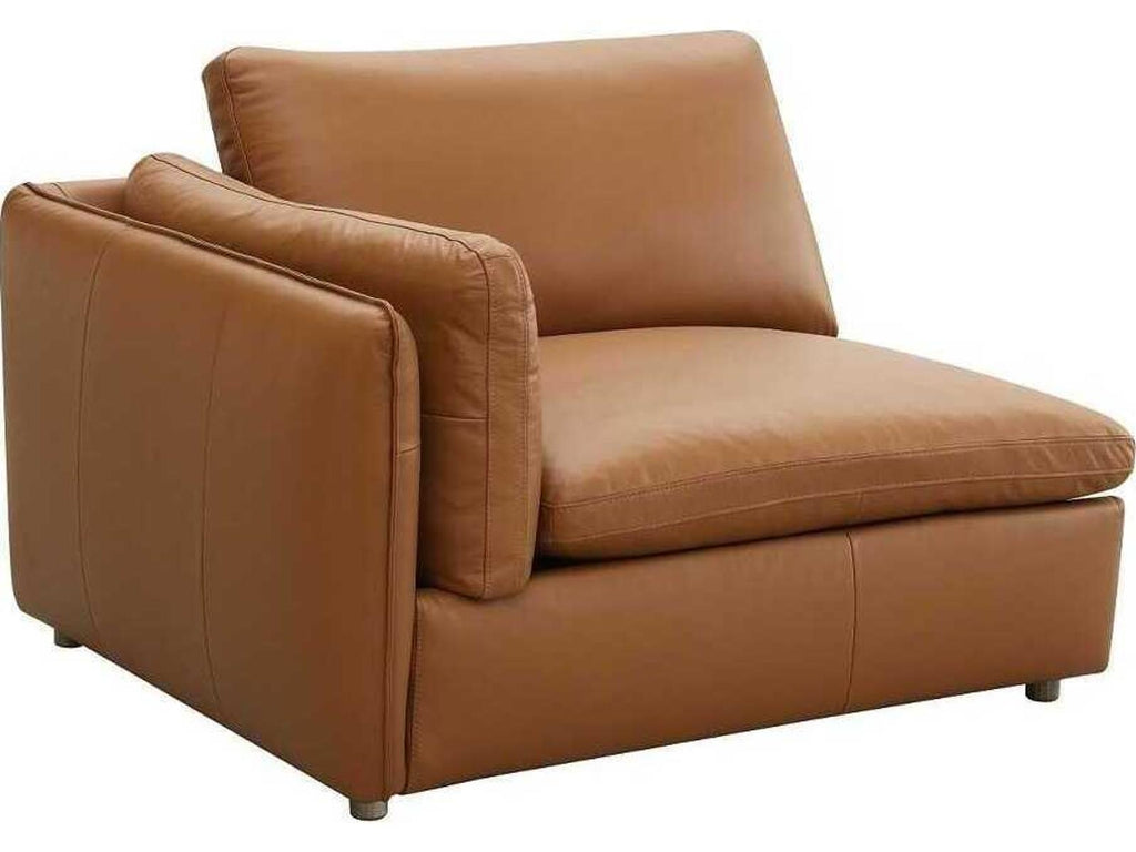 Brighton Brown Leather Sectional Sofa