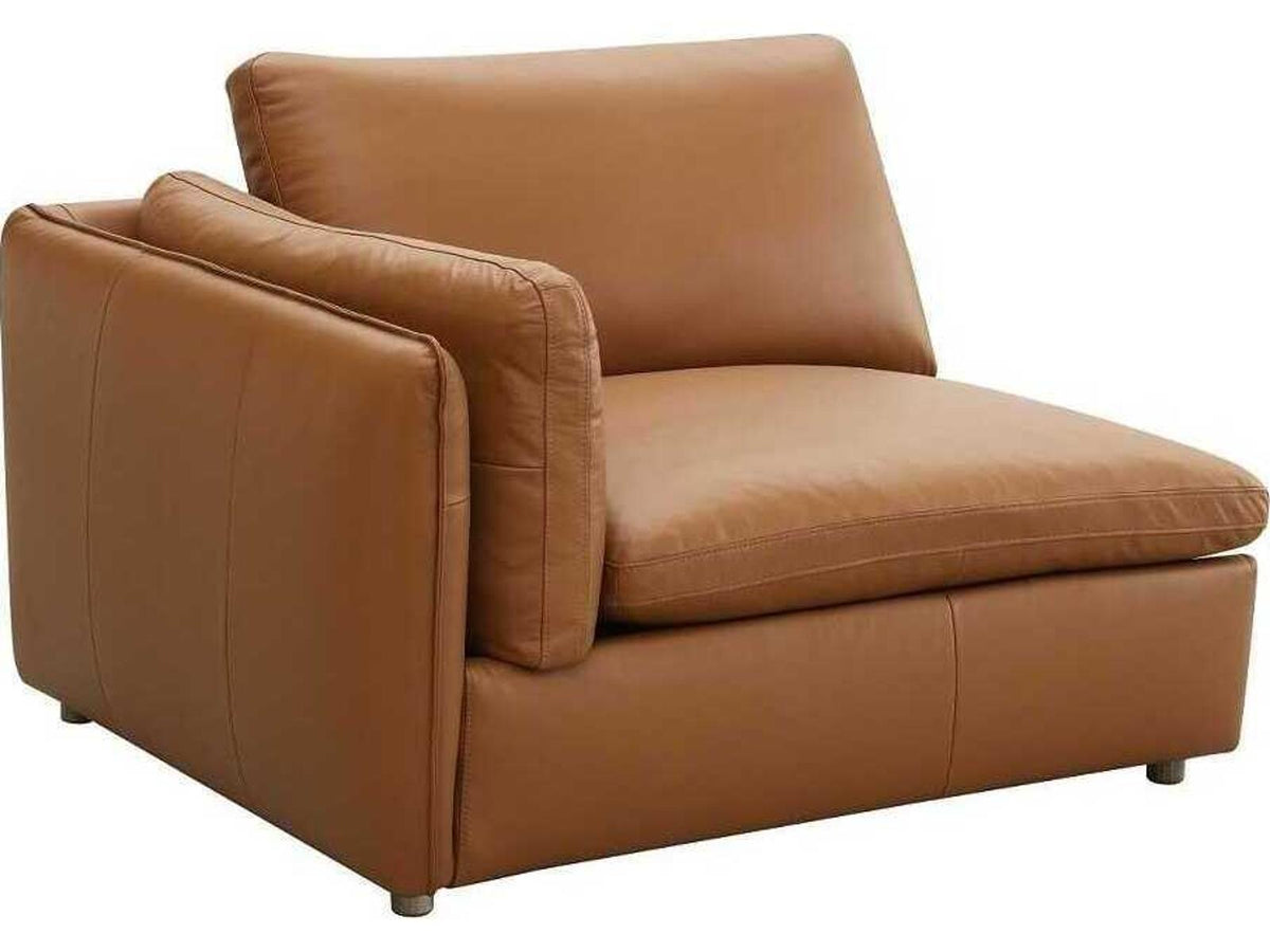 Brighton Brown Leather Sectional Sofa