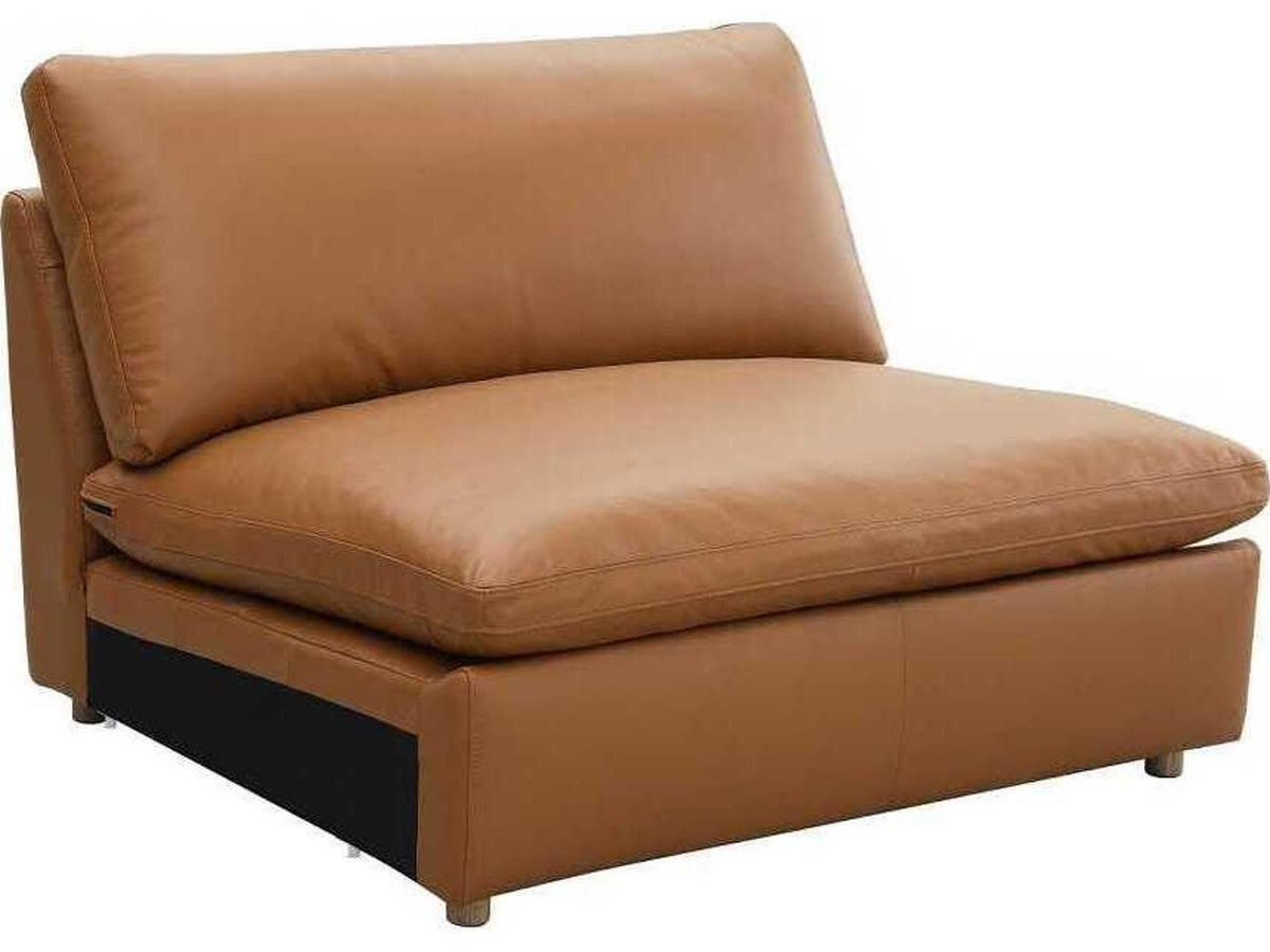 Brighton Brown Leather Sectional Sofa