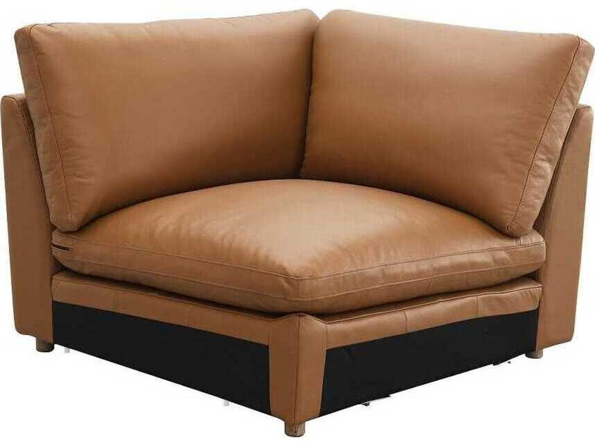Brighton Brown Leather Sectional Sofa