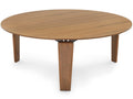 Tablet Round Wood Coffee Table