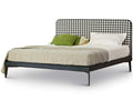 Suite Black Poplar Wood Upholstered Full Platform Bed
