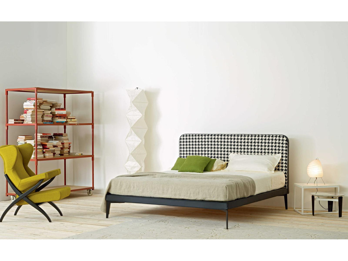Suite Black Poplar Wood Upholstered Full Platform Bed