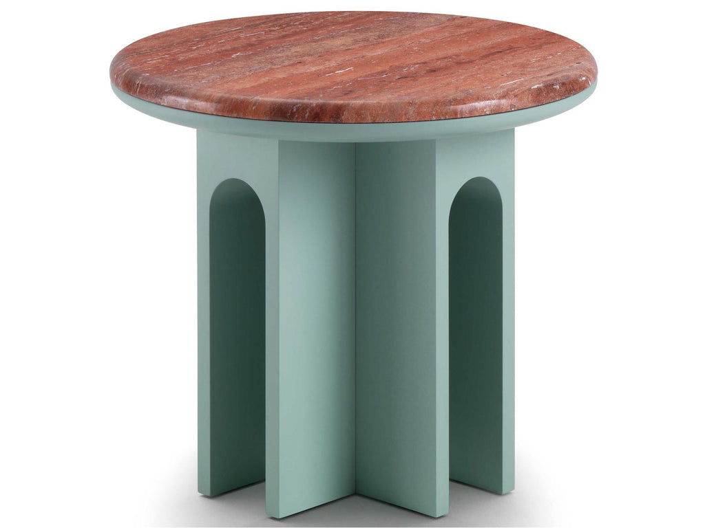 Arcolor Round Stone End Table