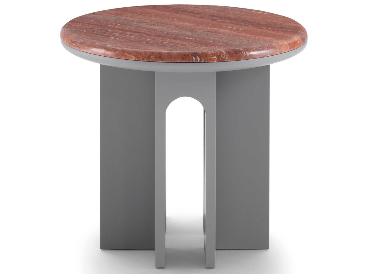 Arcolor Round Stone End Table