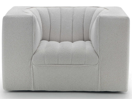 9000 Upholstered Accent Chair by Tito Agnoli in Fabric