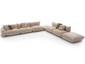 Marenco Beige Upholstered Sectional Sofa