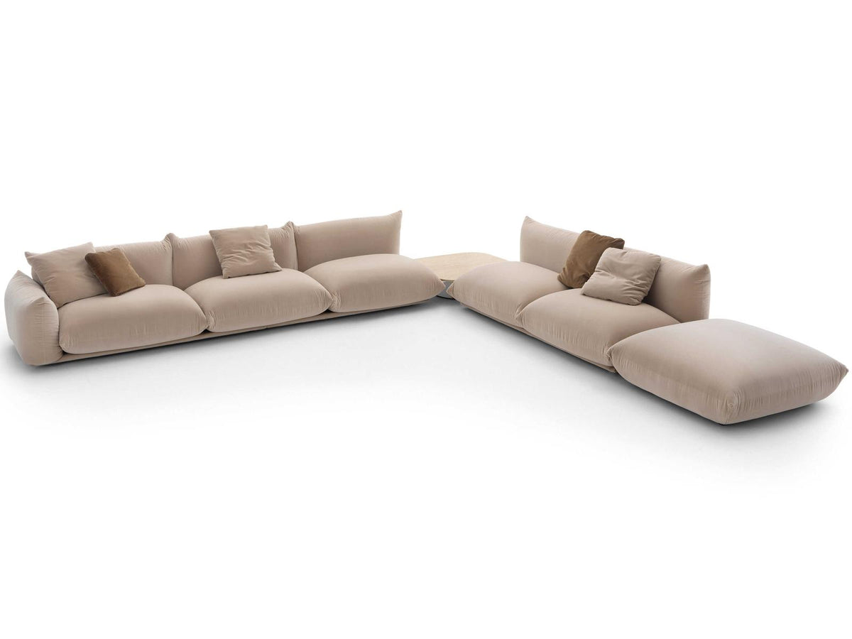 Marenco Beige Upholstered Sectional Sofa