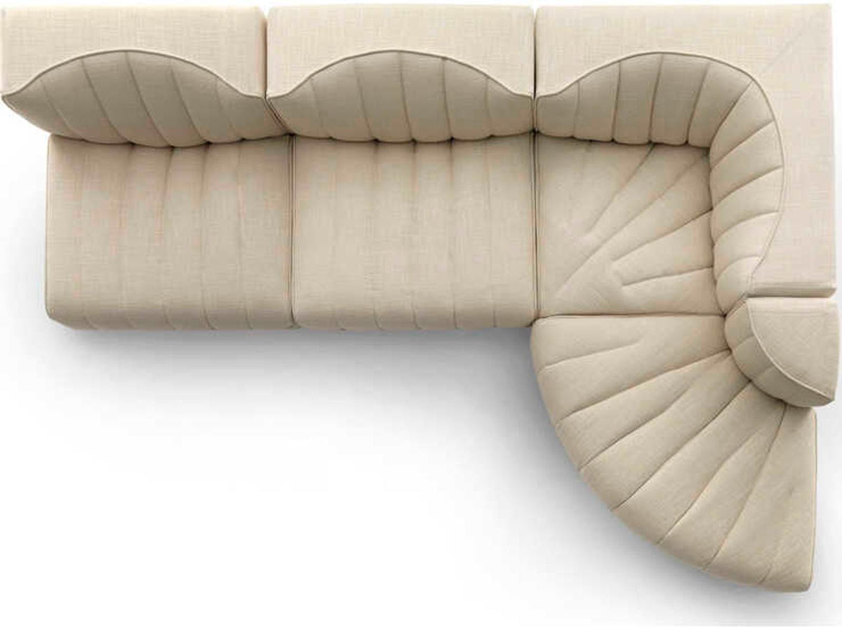 9000 NV05 Modular Fabric Sectional Sofa by Tito Agnoli