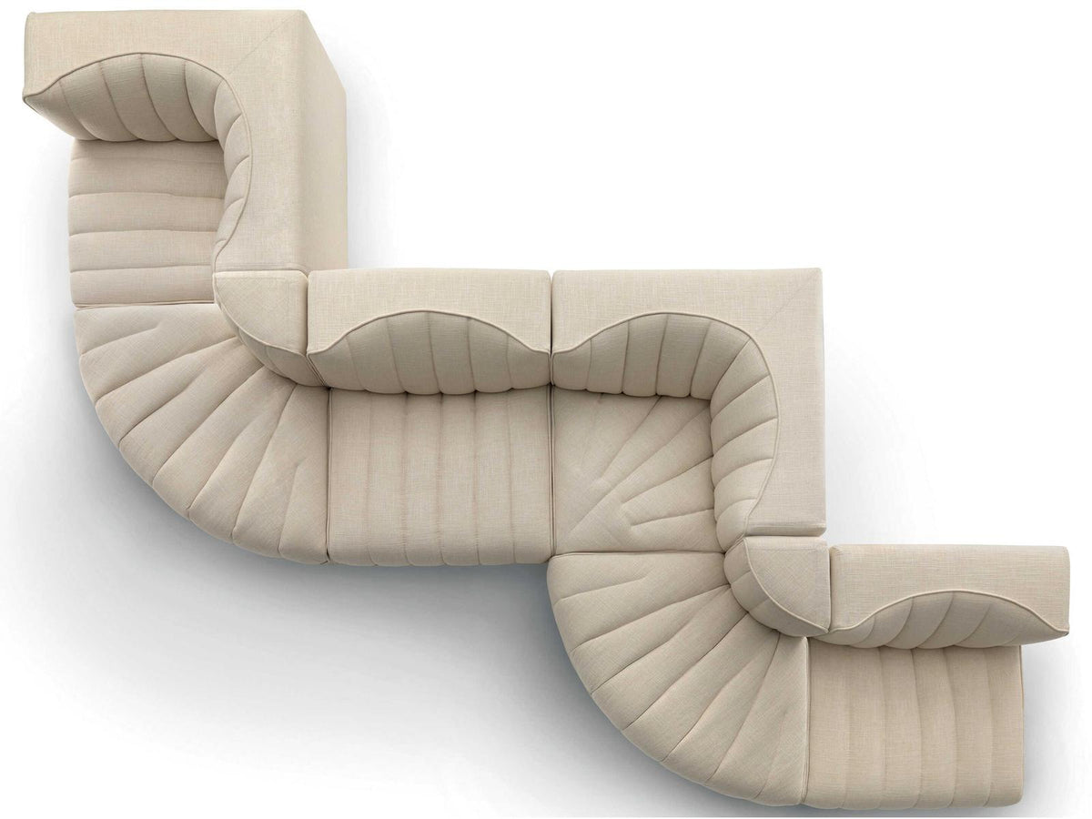 Naviglio Upholstered Modular Sectional Sofa by Umberto Asnago
